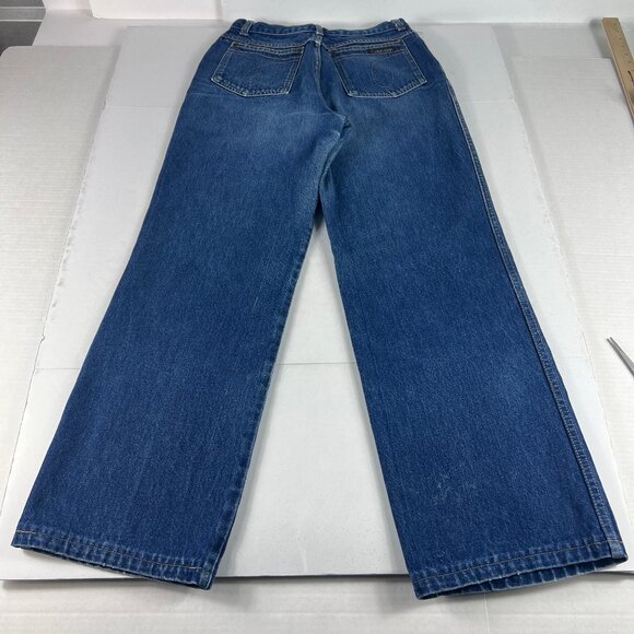 VTG 80s Calvin Klein Jeans Women's 28x29* High Rise Straight Blue Denim Tag 12 - Picture 10 of 16